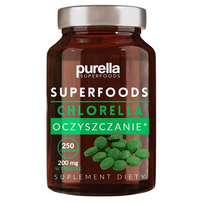 Purella Chlorella, suplement diety Purella Superfoods, 250
