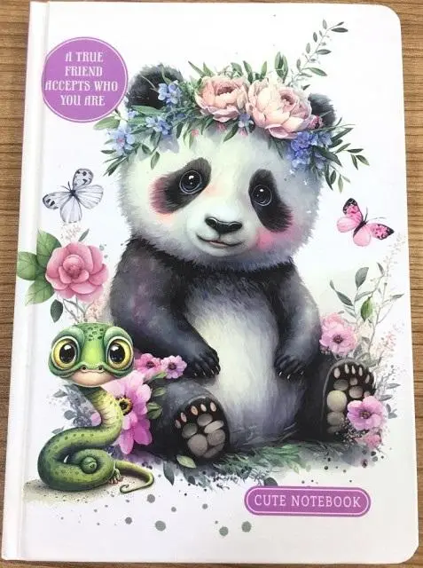 Notatnik A5/64K gładki Panda - Fresh