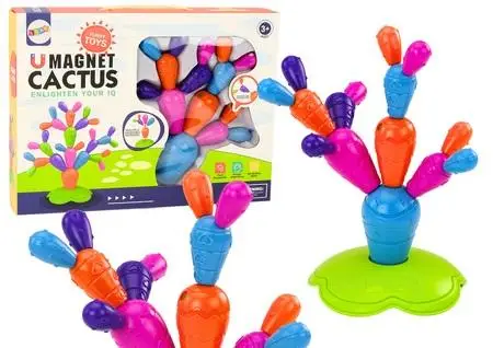 Klocki Konstrukcyjne Kaktus 16el - Leantoys