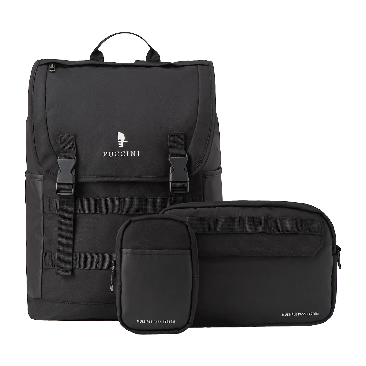 Plecak podróżny Puccini Adventure Collection, 27 l, modułowy, czarny