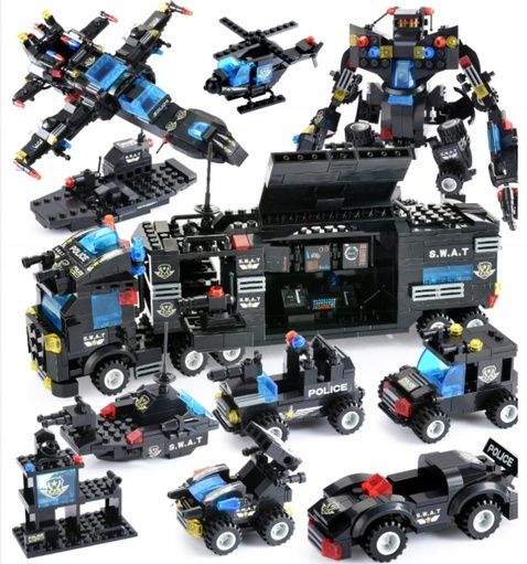 Zestaw klocków JEDNOSTKA SPECJALNA POLICJI (725PCS) MA112