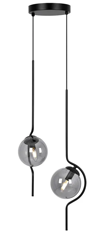 Grafitowa industrialna lampa wisząca P9-L25