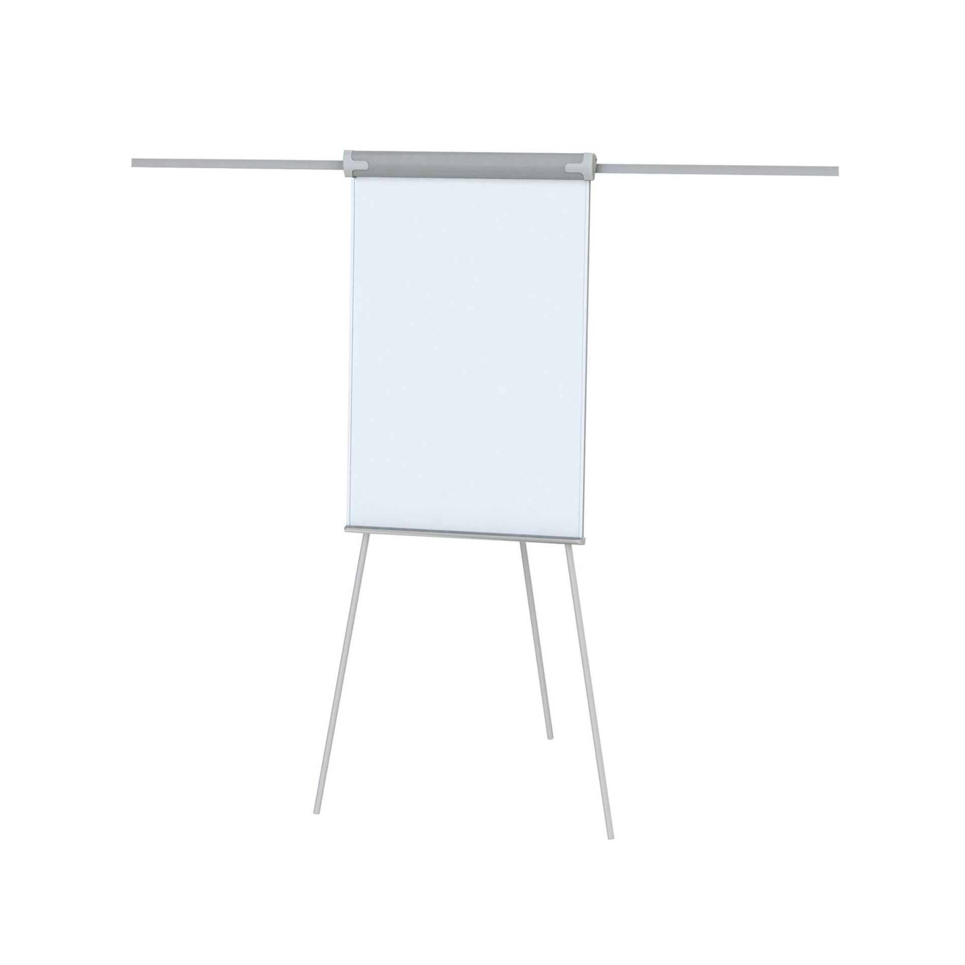 Flipchart na trójnogu z ramionami, suchościeralny magnetyczny AQUA, 68x105cm