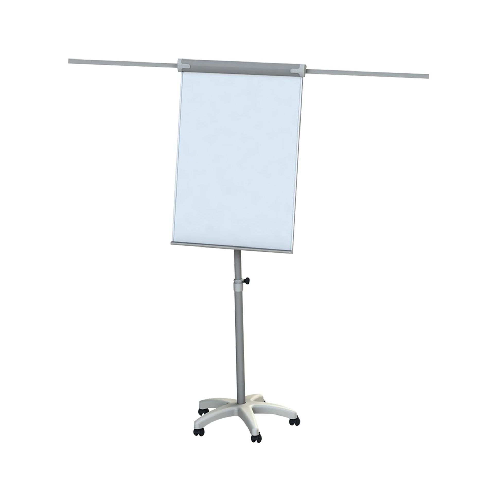 Flipchart mobilny suchościeralny magnetyczny IGNIS, 68x105cm z ramionami