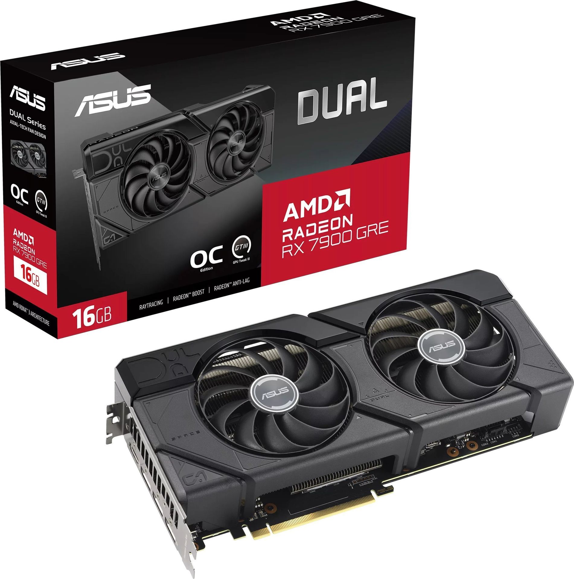 Karta graficzna Asus Dual Radeon RX 7900 GRE OC 16GB GDDR6 (DUAL-RX7900GRE-O16G)