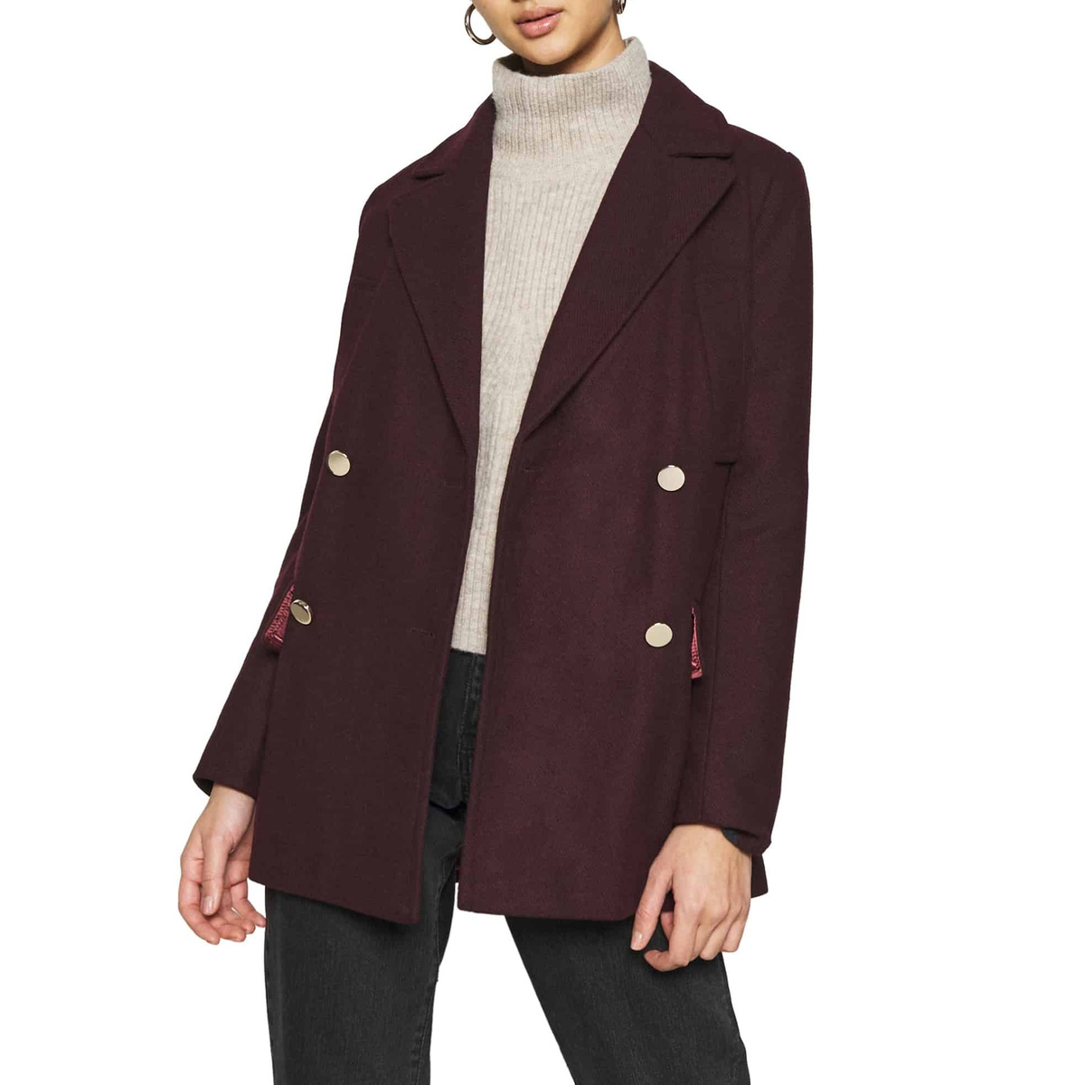 Płaszcz marki Pepe Jeans model LEYRE_PL401864. Kolor Czerwony, Odzież Damskie. sezon: Cały rok