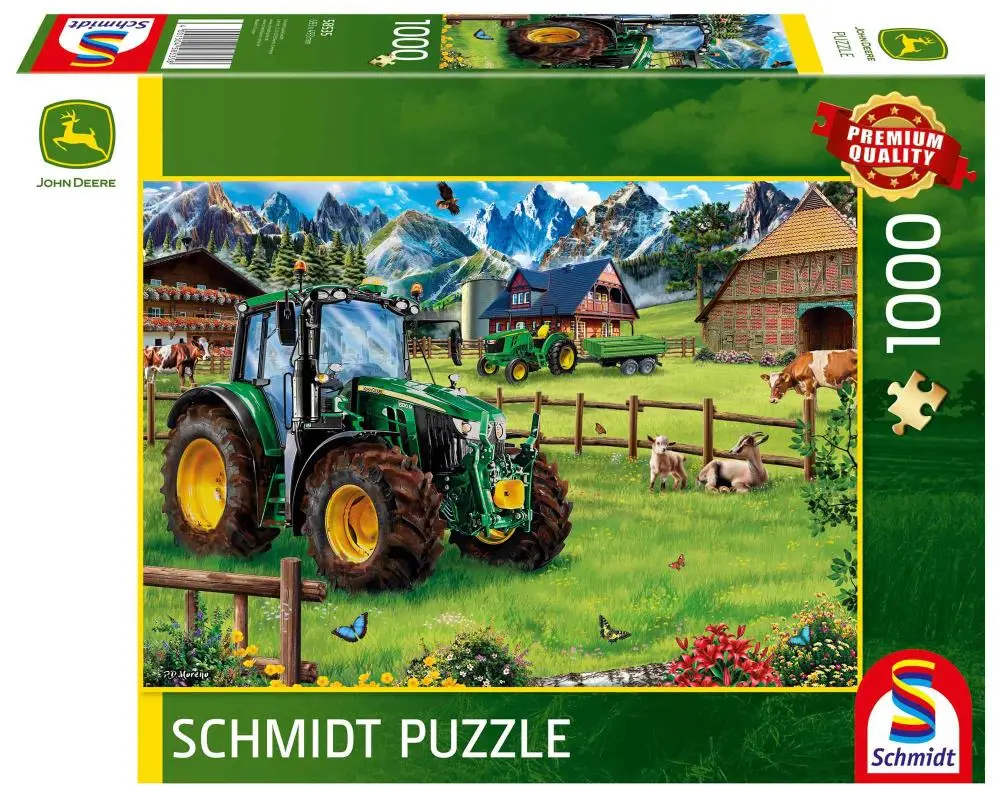 Puzzle 1000 PQ Traktor 6120M John Deere 112723 - Schmidt Spiele Puzzle