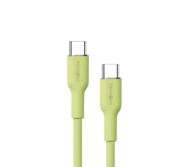 Reinston USB-C do USB-C SOFT 65W 1,5m Zielony