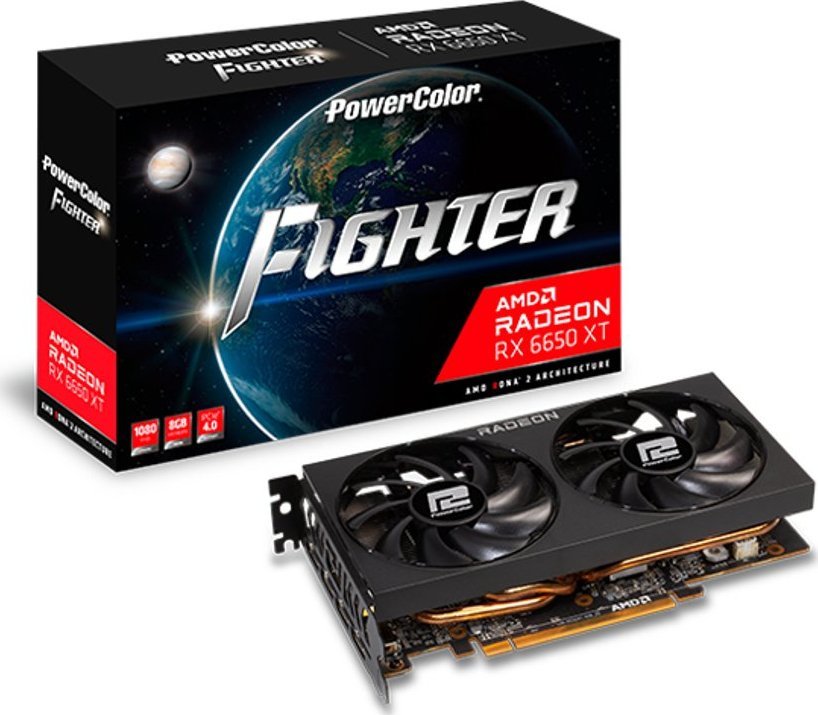 Karta graficzna Power Color Fighter Radeon RX 6650 XT 8GB GDDR6 (AXRX 6650 XT 8GBD6-3DH)