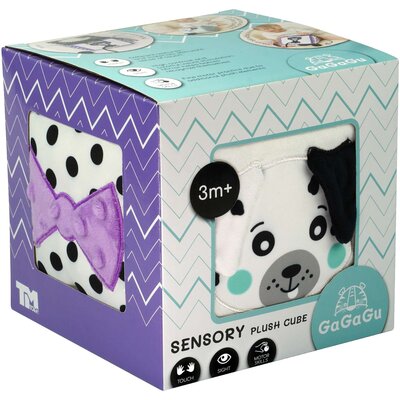 Pluszowa kostka sensoryczna 15x15cm GaGaGu