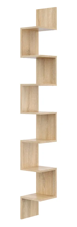 Półka Narożna Na Ścianę W Kolorze Dąb Sonoma A4-N34