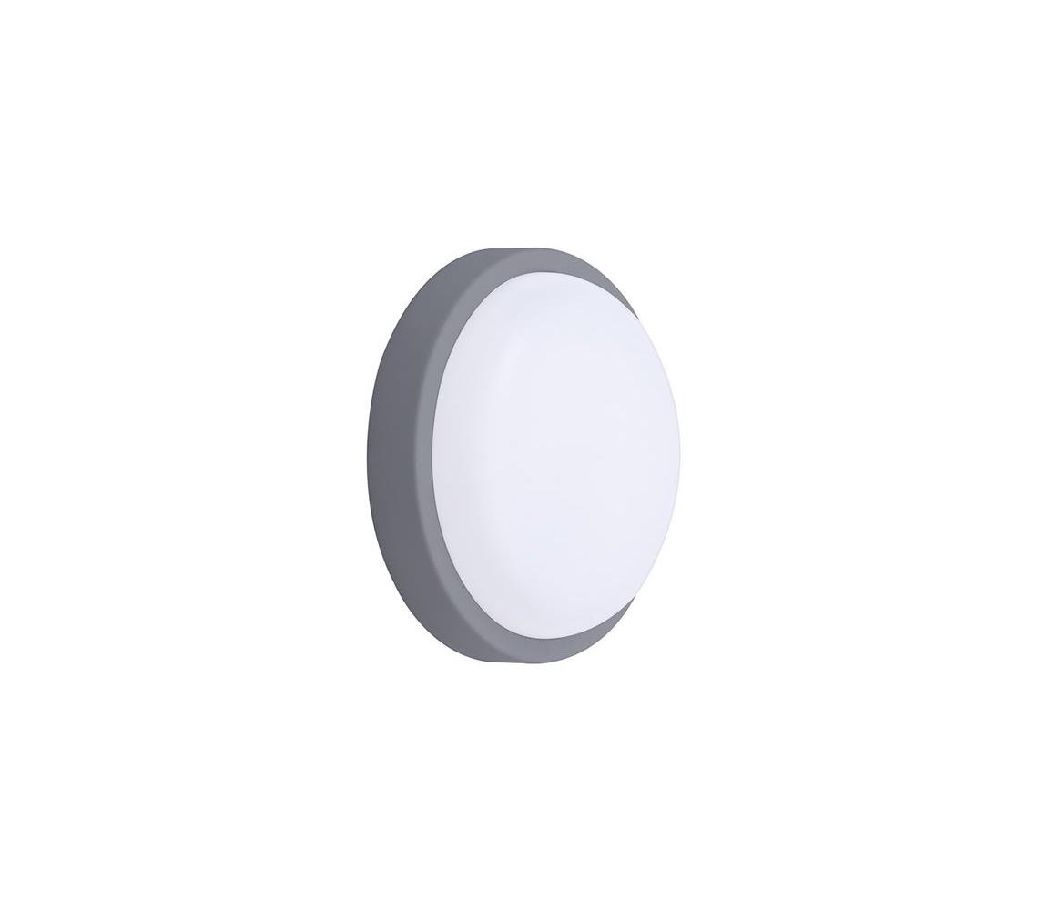 Solight WO750-G- LED Kinkiet zewnętrzny LED/20W/230V 4000K IP54 szare okrągła