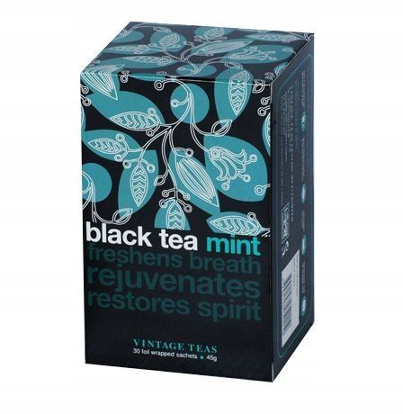 Vintage Teas Black Tea Mint herbata czarna 30 torebek