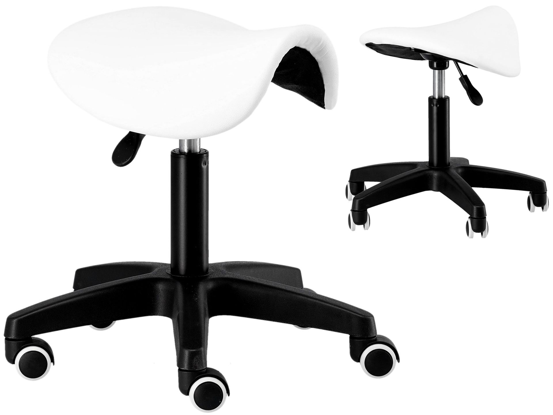 Taboret kosmetyczny fryzjerski krzesło hoker siodło SPA mobilny Calissimo