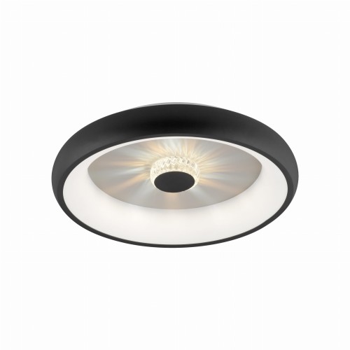 Paul Neuhaus Lampa sufitowa czarna z diodą LED i pilotem - Ghislaine