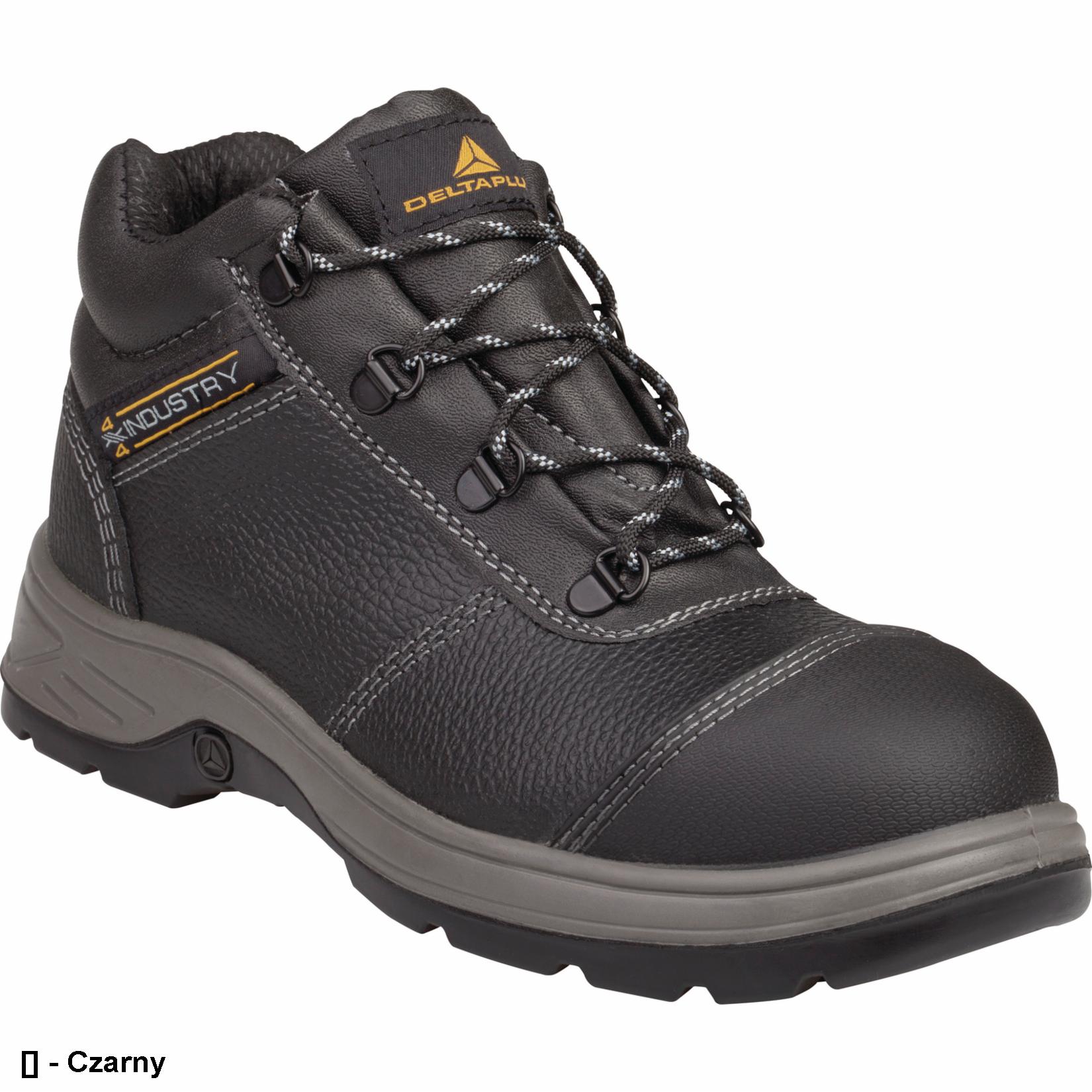 Delta Plus Buty ze skórzanego kruponu barwionego ze wzmocnieniem noska z TPU kolor czarny rozmiar 43 PIED KORANS3NO43 KORANS3NO43