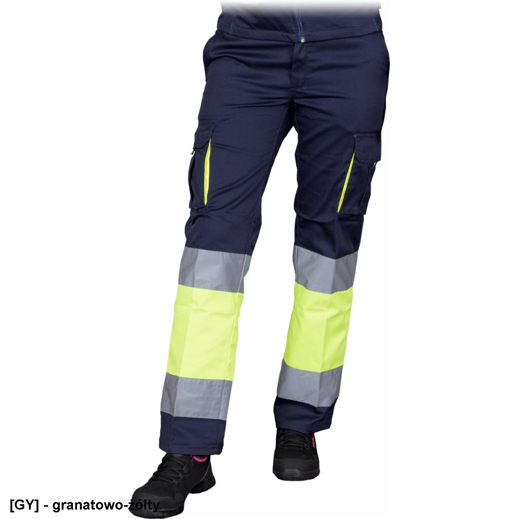 SPODNIE OCHRONNE DO PASA REIS FRAUBAX-T; STALOWO-ŻÓŁTY