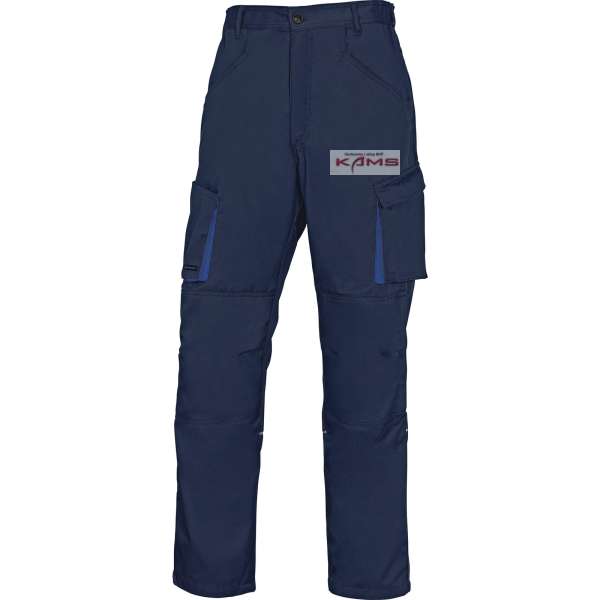 Delta Plus Spodnie robocze mach2 z poliestru/bawełny kolor zielono-czarny rozmiar L M2PA2VEGT M2PA2VEGT