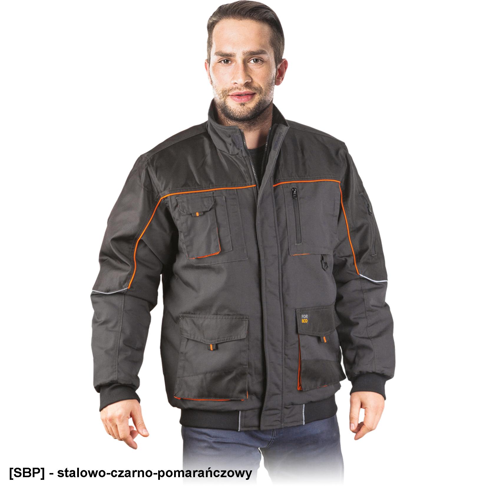 Reis INNY Kurtka ochronna ocieplana 2XL stalowo-czarno-pomarańczowy 112L484