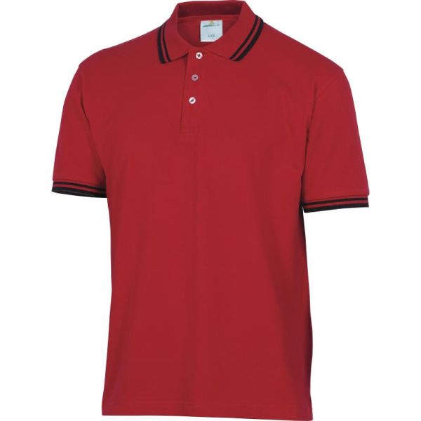 Delta Plus Koszulka polo krótki rękaw kołnierz zapinany na guzik 100% bawełna 210 g/m2 kolor czarny rozmiar XXL CORP AGRANOXX AGRANOXX