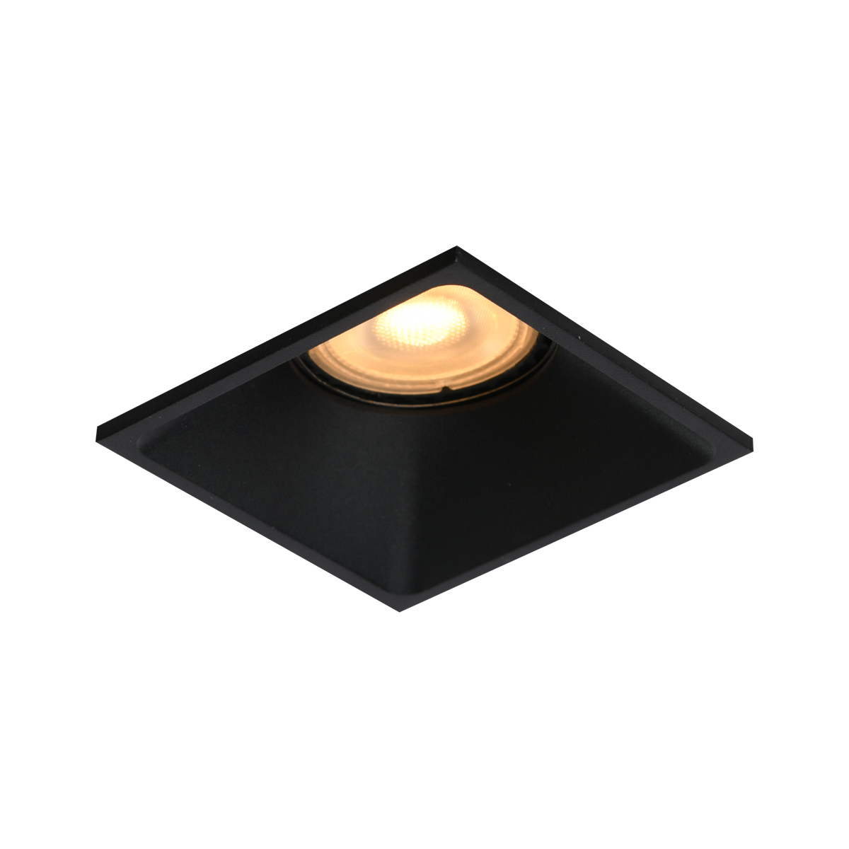 Czarna, nieruchoma lampa oczko GU10 DL-61903C-BK z serii NARU
