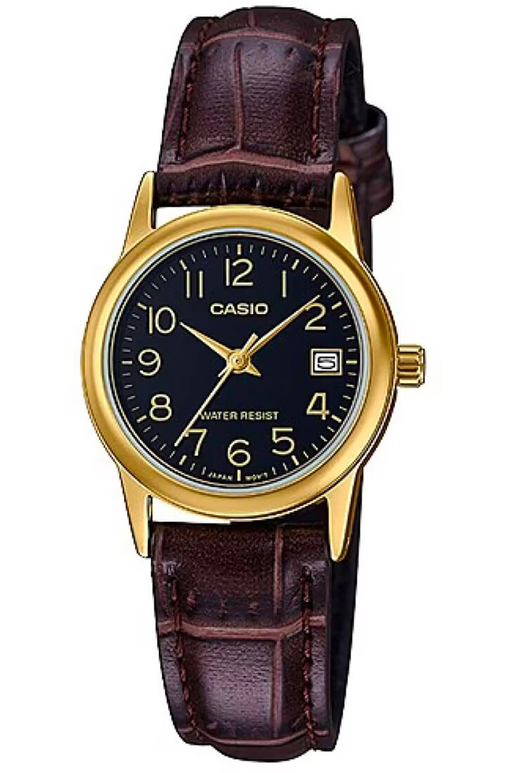 Zegarek marki Casio model LTP-V002GL kolor Czarny. Akcesoria damski. Sezon: Cały rok