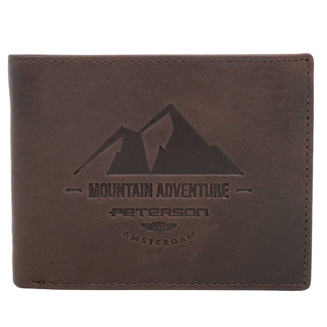 Skórzany męski portfel Peterson PTN N992-BE-MOUNTAIN