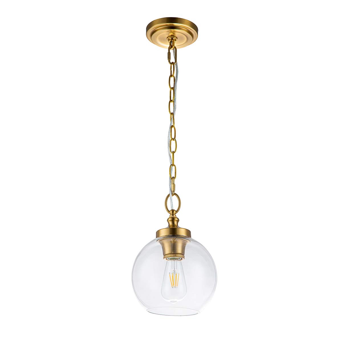 Tabby lampa wisząca mosiądz FE-TABBY-P-S-BB Feiss