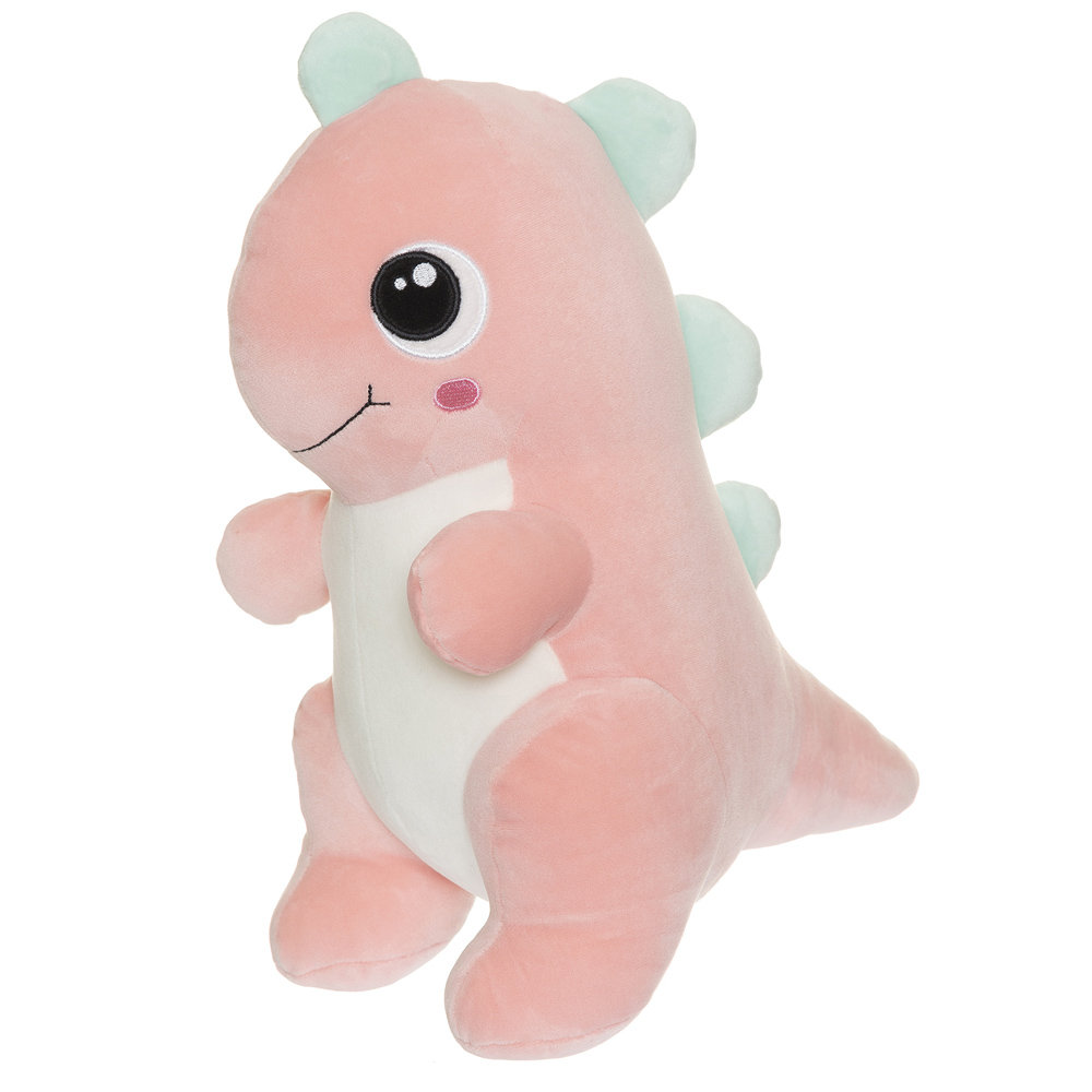 Teddykompaniet,  Pluszak Squeezie Dinozaur róż, 25cm