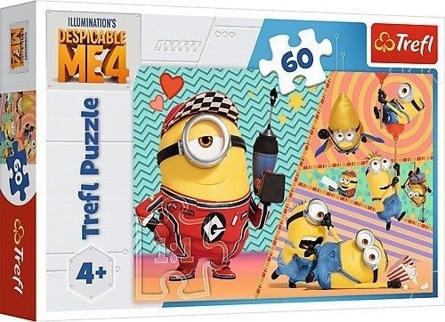 Trefl PAP, puzzle 60 wesołe minionki 17395