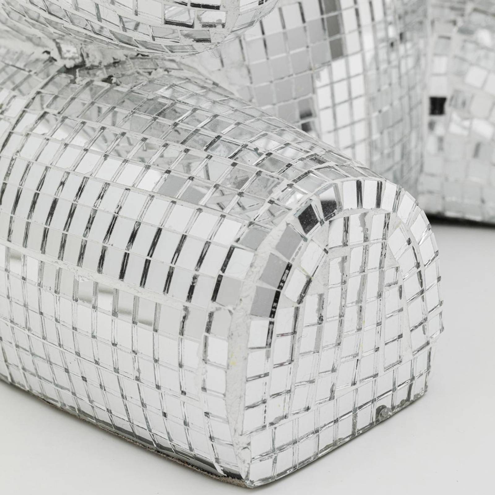 Lampa stołowa Kare Bear Disco, czarna, lustrzana