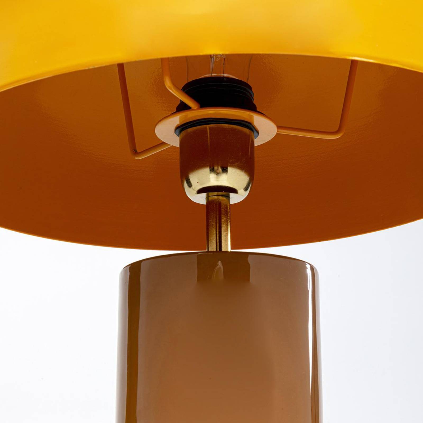Kare Josy lampa stołowa, żółty, stal, wysokość 51 cm