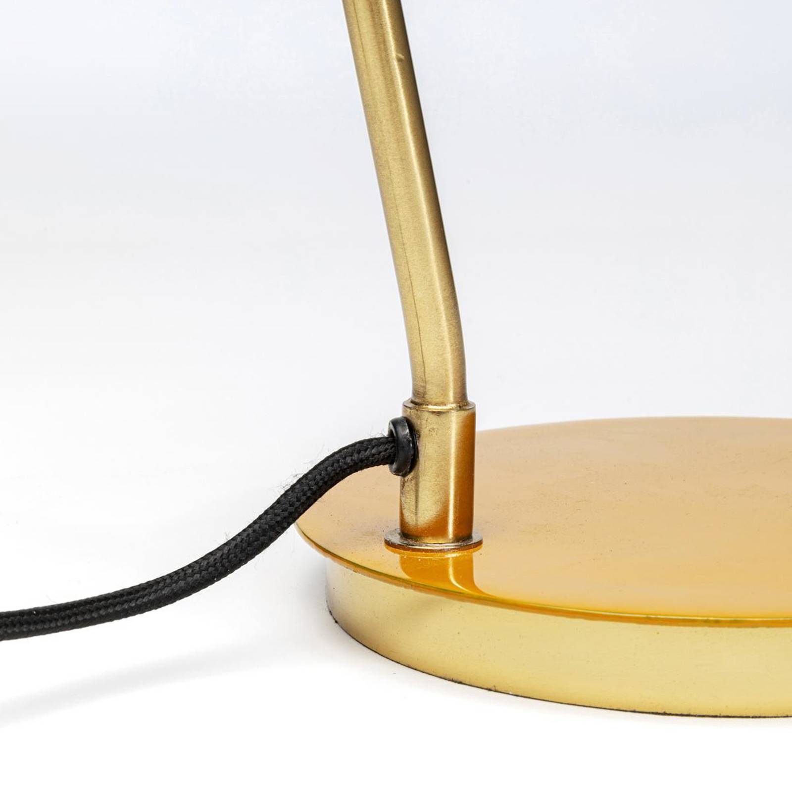 Lampa stołowa Kare Demi, żółta, stal, wysokość 56 cm