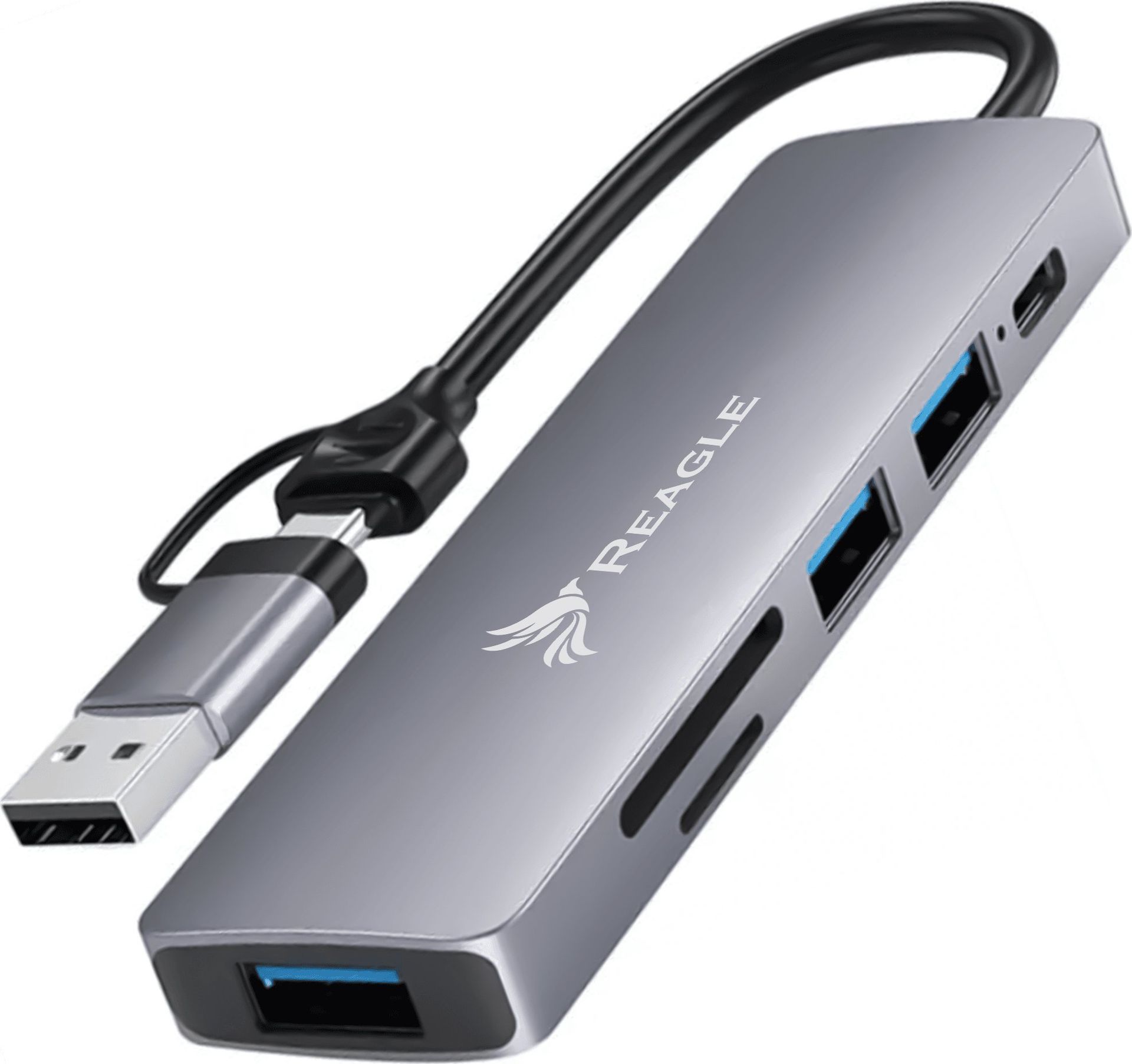 HUB USB Reagle REAGLE HUB AKTYWNY USB 3.2 GEN1 6w1 ROZDZIELACZ ADAPTER