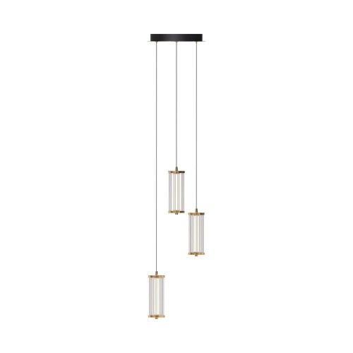 Cally lampa wisząca 3xLED/23W złoty mosiądz MD3147-3A-3GT