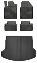 Zestaw dywaniki i mata do Hyundai i30 III od 2017 - Fastback bez regulowanej wysokości podłogi bagażnika, z organizerem w bagażniku