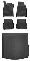 Zestaw dywaniki i mata do Audi A6 C6 2004-2006 - Sedan przed liftingiem bez wnęki z lewej strony