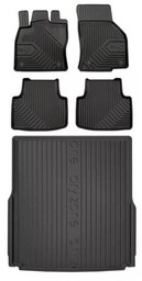 Zestaw dywaniki i mata do Volkswagen Passat B8 2014-2022 - Kombi bez regulowanej wysokości podłogi bagażnika