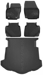 Zestaw dywaniki i mata do Ford Mondeo IV 2007-2014 - Liftback rozstaw między mocowaniami 25,5cm, z dodatkowym kołem zapasowym