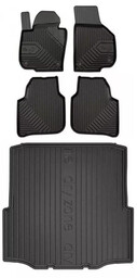Zestaw dywaniki i mata do Skoda Superb II 2008-2015 - Liftback z kołem zapasowym (pełnowymiarowe)