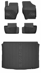 Zestaw dywaniki i mata do Citroen C4 I 2004-2010 - Hatchback bez regulowanej wysokości podłogi bagażnika