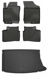 Zestaw dywaniki i mata do Hyundai i30 I 2007-2012 - Hatchback z dodatkowym kołem zapasowym