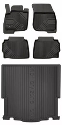 Zestaw dywaniki i mata do Ford Mondeo V 2014-2022 - kombi-bez-regulowanej-wysokosci-podlogi-bagaznika-nie-pasuje-do-hybrydy-hev-rozstaw-miedzy-mocowan