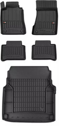 Zestaw Pro-Line dywaniki i mata do Mercedes Klasa E W211 2002-2009 - Sedan po liftingu bez regulowanej wysokości podłogi bagażnika, bez wnęk bocznych,