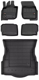 Zestaw Pro-Line dywaniki i mata do Ford Mondeo V 2014-2022 - Liftback bez regulowanej wysokości podłogi bagażnika, rozstaw między mocowaniami 24,5cm,