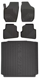 Zestaw dywaniki i mata do Skoda Fabia II 2006-2014 - Kombi bez regulowanej wysokości podłogi bagażnika