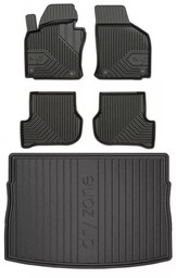 Zestaw dywaniki i mata do Volkswagen Golf VI 2008-2016 - Hatchback 5 drzwiowy, z kołem zapasowym (pełnowymiarowe), bez regulowanej wysokości podłogi b
