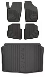 Zestaw dywaniki i mata do Skoda Fabia I 1999-2008 - Hatchback bez regulowanej wysokości podłogi bagażnika