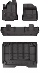 Zestaw Pro-Line dywaniki i mata do Citroen Berlingo II 2008-2018 - Multispace, tylne pojedyncze drzwi