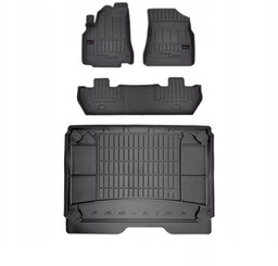 Zestaw Pro-Line dywaniki i mata do Citroen Berlingo II 2008-2018 - Multispace, tylne drzwi dwuskrzydłowe